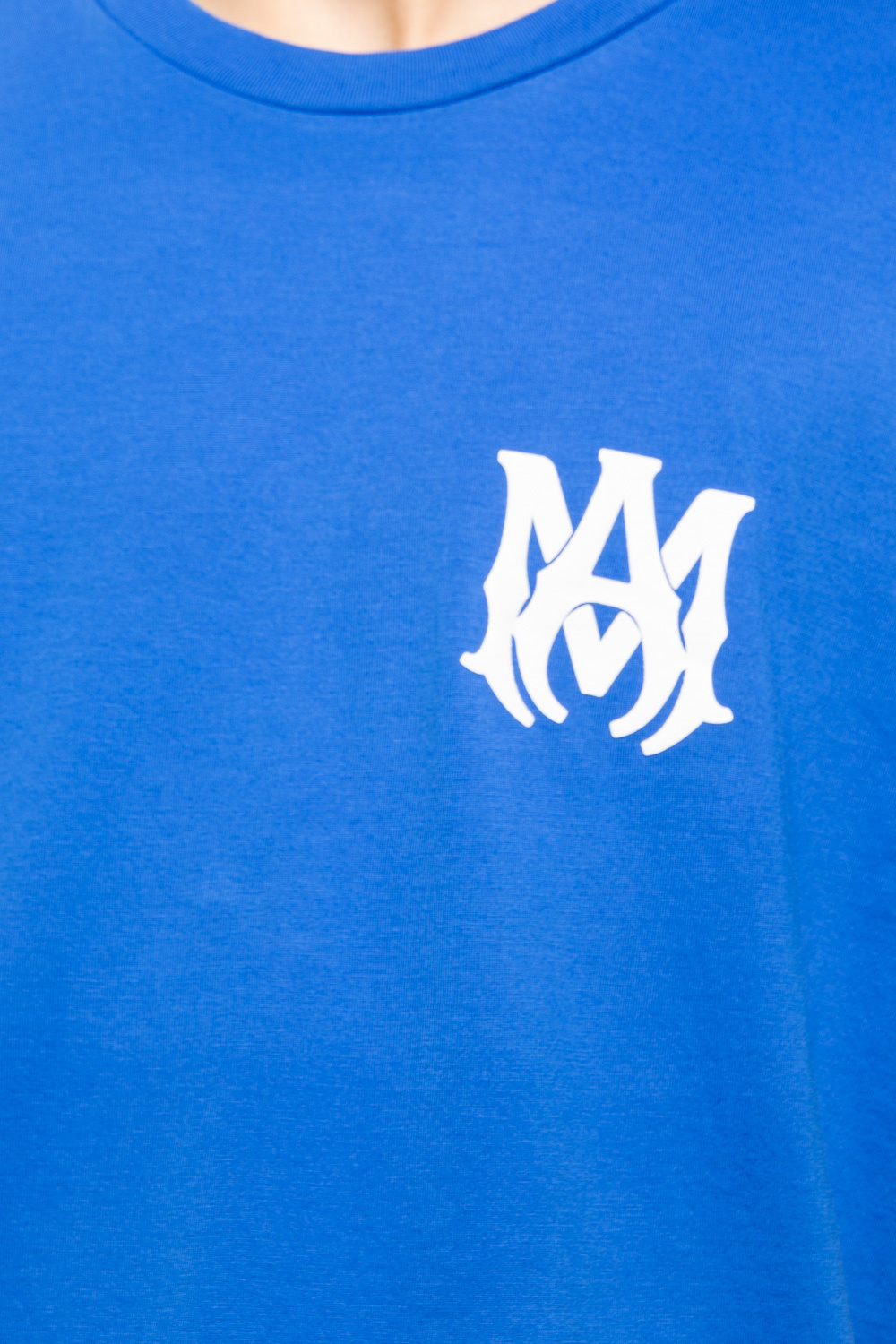 shirt with logo Amiri - T-shirt Enfant Alpha Striped - Blue shirt with logo Amiri - T-shirt Enfant Alpha Striped - Blue